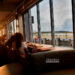 北海岸景觀咖啡廳|STARBUCKS星巴克福隆觀海門市,夕陽下眺望福隆海水浴場彩虹橋,海天一色絕美美景,拍照打卡景點