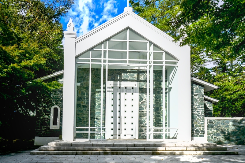 舊輕井澤禮拜堂,森之教堂,白樺森林教堂