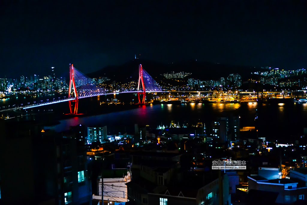 釜山港大橋,釜山夜景,釜山夜景咖啡館,廣安大橋夜景,sinki咖啡