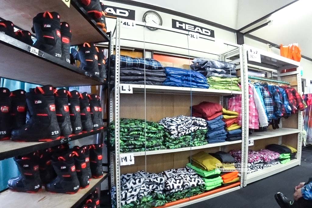 豬苗代滑雪場 租雪具, 雪衣和雪靴自行挑選