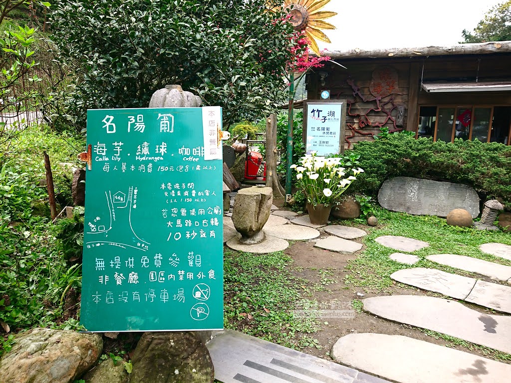 竹子湖海芋季, 名陽匍休閒農莊無提供免費參觀需費付入場