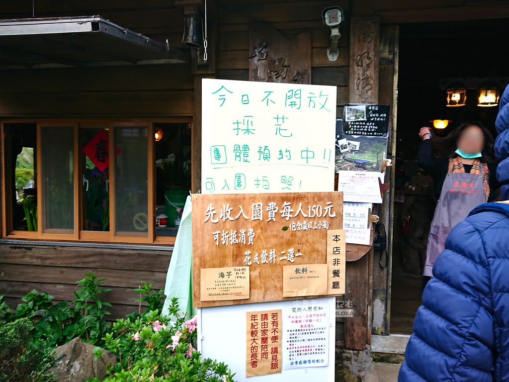 竹子湖海芋季, 名陽匍休閒農莊入園費150元, 可折抵消費