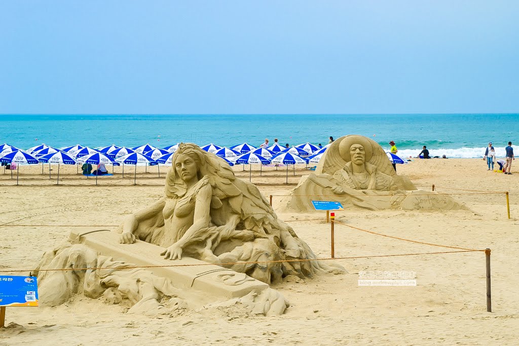 韓國釜山景點,海雲台海灘,釜山必玩景點,海雲台沙雕節,海雲台海水浴場