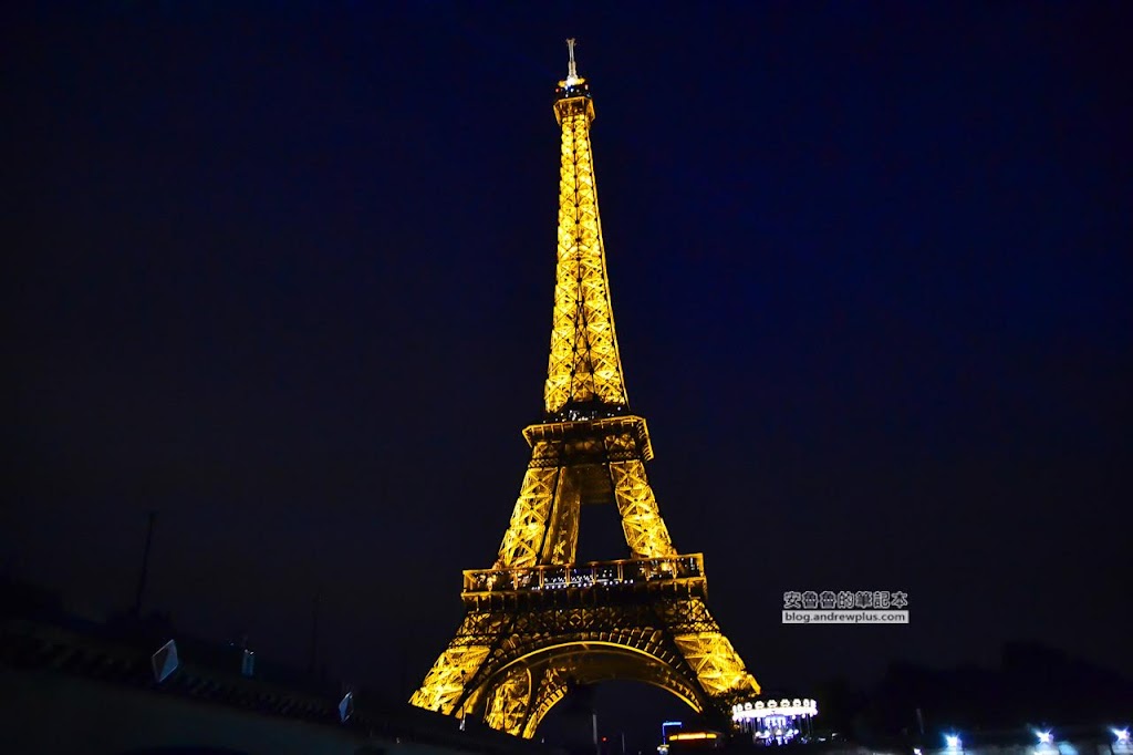巴黎自由行,巴黎景點,艾菲爾鐵塔夜景