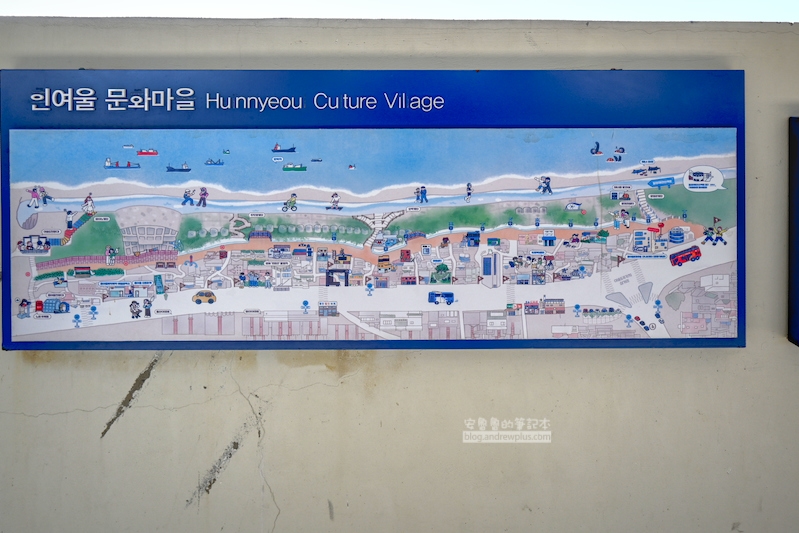 白淺灘文化村,導覽地圖起點是影像檔案中心