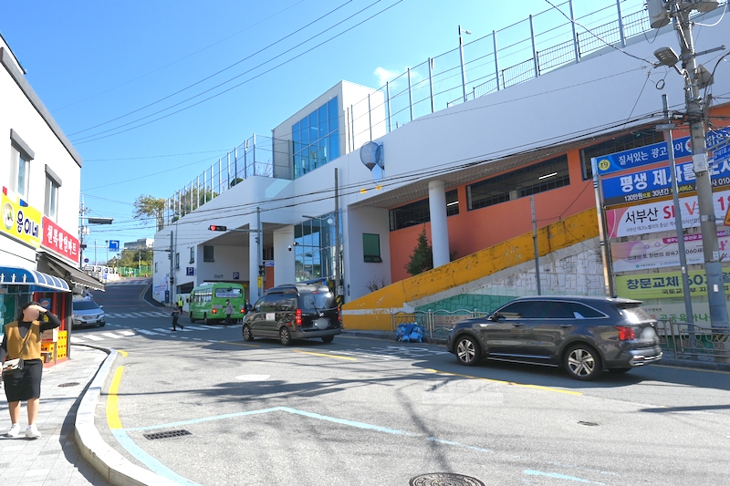 甘川洞文化村,回地鐵土城站的站牌位置