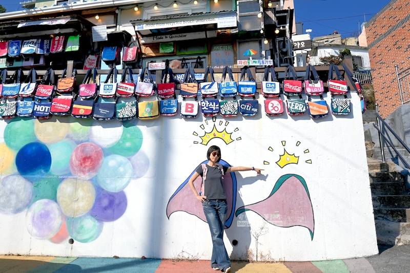 甘川洞文化村,王冠與披風的拍照打卡景點