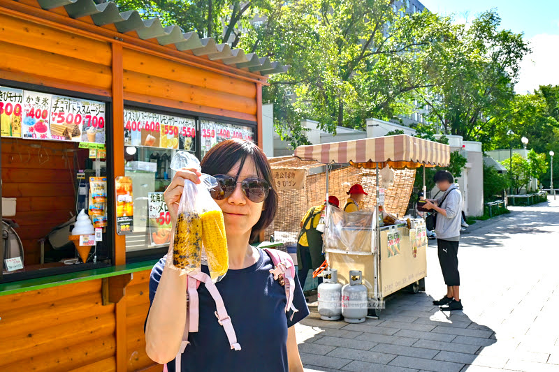 大通公園玉米,大通烤玉米攤,札幌必吃