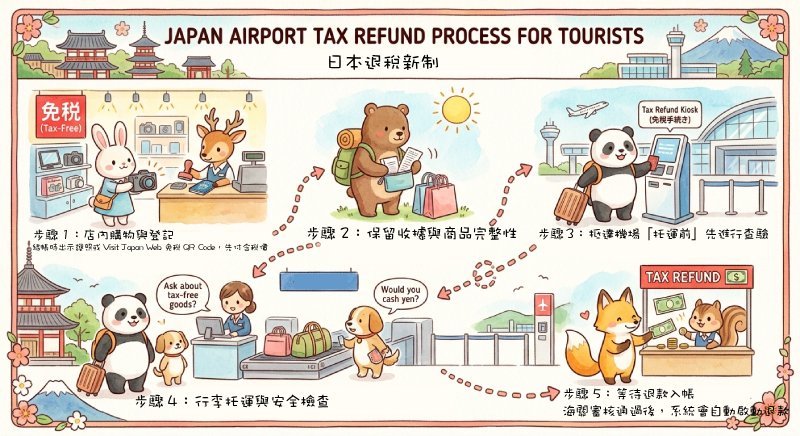 日本退稅新制攻略：先付後退新版流程、取消密封袋與四大購物利多一次看 | 安魯魯的筆記本